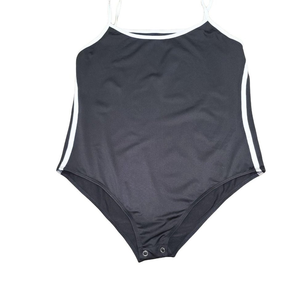 Basic Black Strappy Bodysuit - image 2